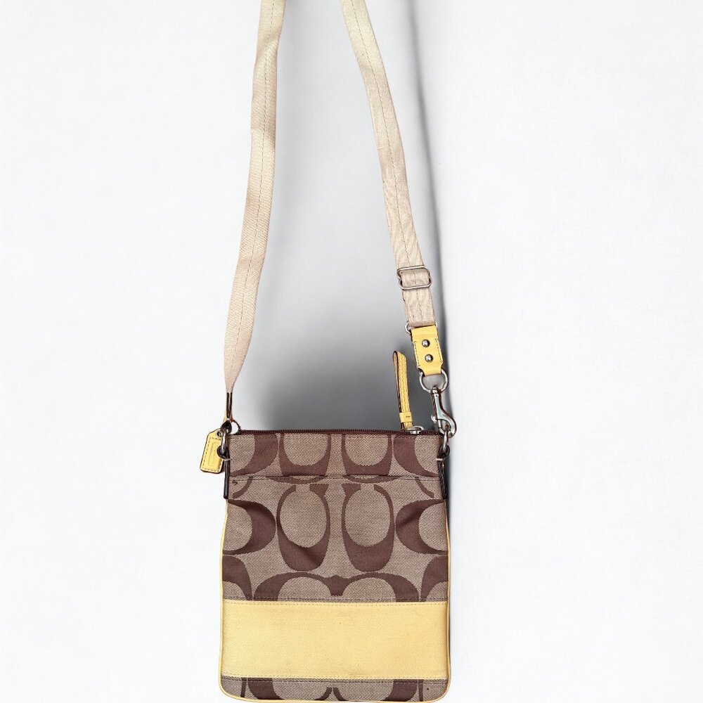 Coach Signature Crossbody Bag - Yellow